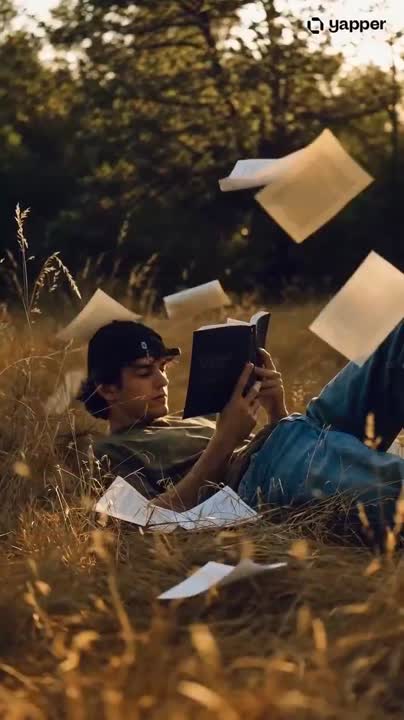 Seedance 2.0 Prompt: Cinematic Slow Orbit Man Reading