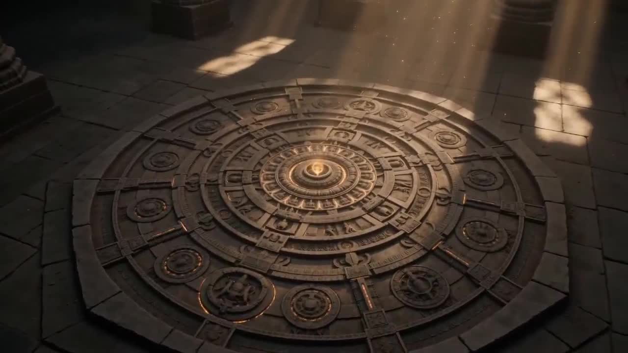 Seedance 2.0 Prompt: Cinematic Temple Mandala Descent