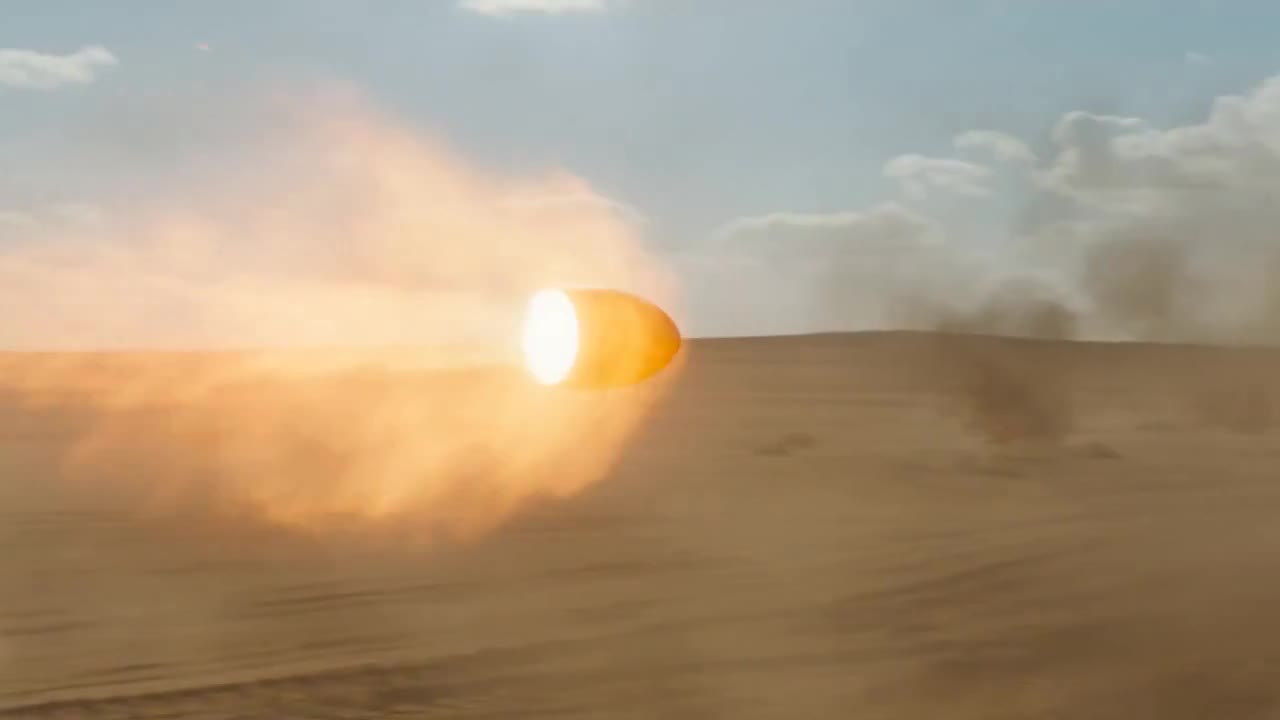 Seedance 2.0 Prompt: Bullet-Time Tank Shell VFX Sequence