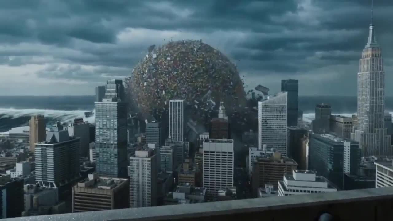 Seedance 2.0 Prompt: Katamari Ball Emerging from Ocean