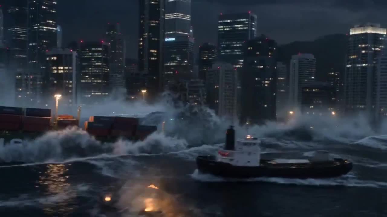 Seedance 2.0 Prompt: Colossal Ocean Leviathan Attacks Megacity