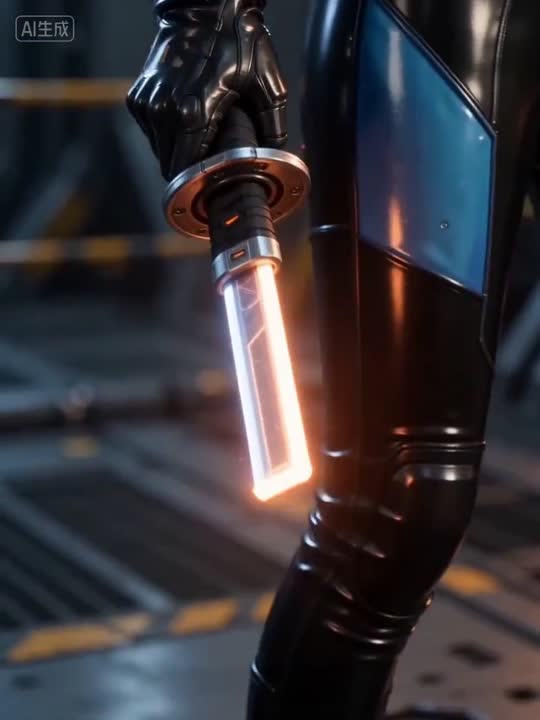 Seedance 2.0 Prompt: Sci-Fi Cinematic Lightsaber Ignition & Alien Encounter