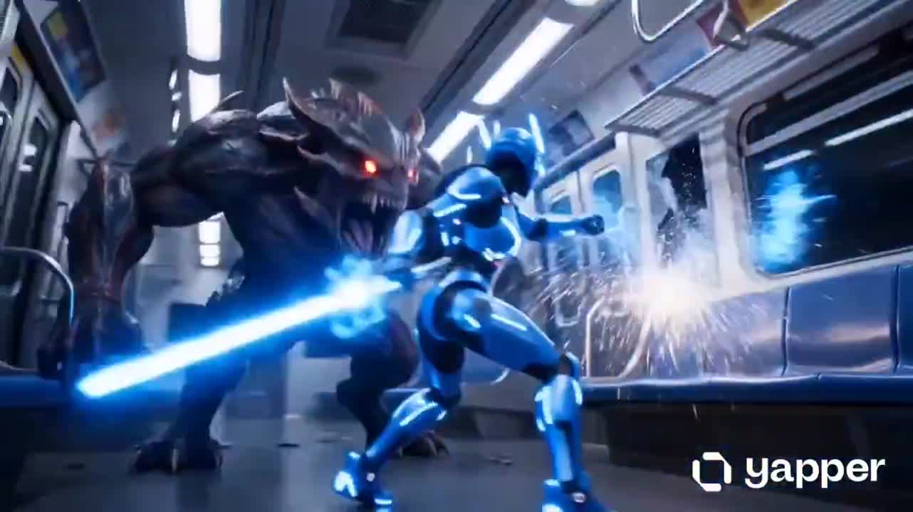 Seedance 2.0 Prompt: Cinematic Subway Fight & Cyber Transformation