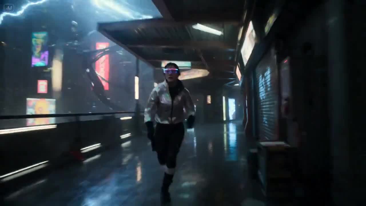 Seedance 2.0 Prompt: Cyberpunk City Chase Animation