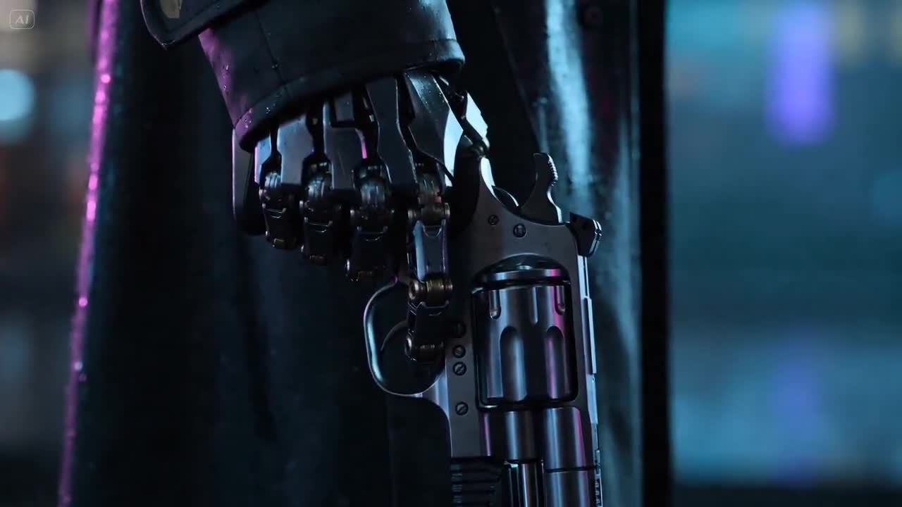 Seedance 2.0 Prompt: Cyberpunk Gunslinger Neon Sequence