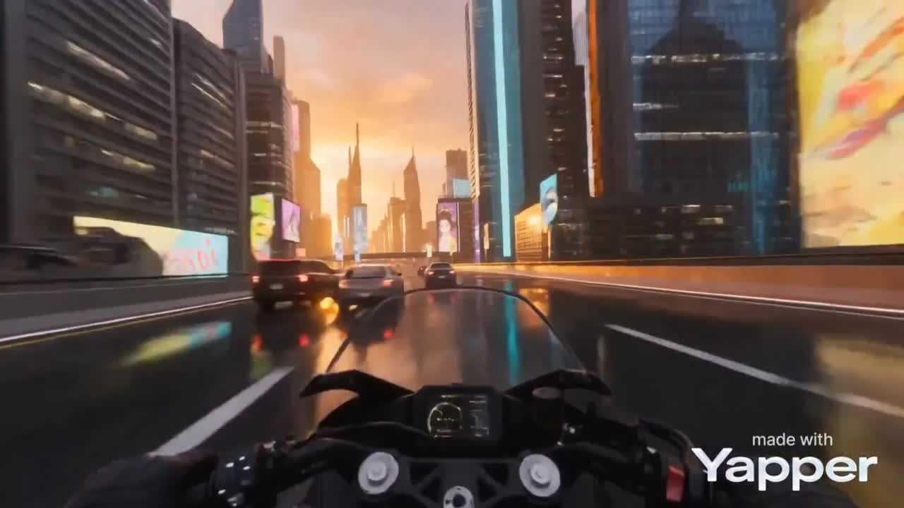 Seedance 2.0 Prompt: Photorealistic Cyberpunk Motorcycle POV