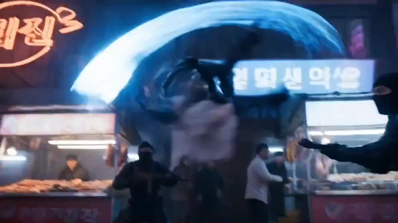 Seedance 2.0 Prompt: Cyberpunk Market Fight - Korean Action Film Style