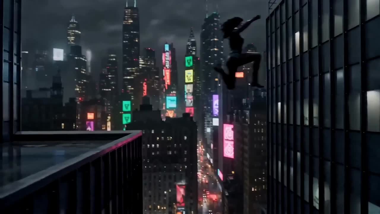 Seedance 2.0 Prompt: Cyberpunk Rooftop Chase