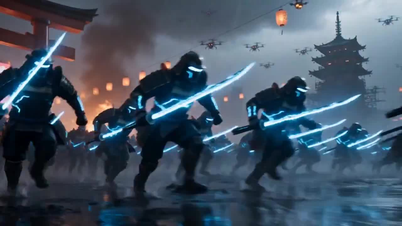 Cyberpunk Samurai Battle Video Prompt - Seedance 2.0 Prompt