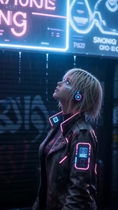Seedance 2.0 Prompt: Cyberpunk Woman in Neon Alley Video
