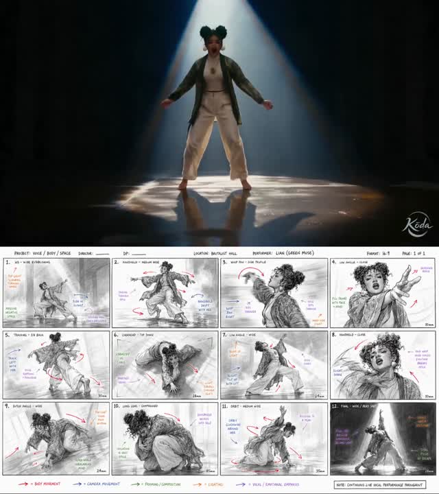 Seedance 2.0 Prompt: Storyboard to 15-Second Choreography Video