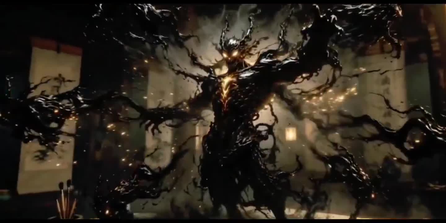 Dark Fantasy Calligraphy Ink Dragon - Seedance 2.0 Prompt