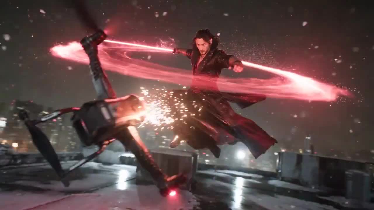 Seedance 2.0 Prompt: Dark Fantasy Rooftop Battle