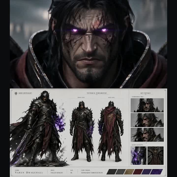 Seedance 2.0 Prompt: Dark Fantasy Fallen Knight Cinematic Intro