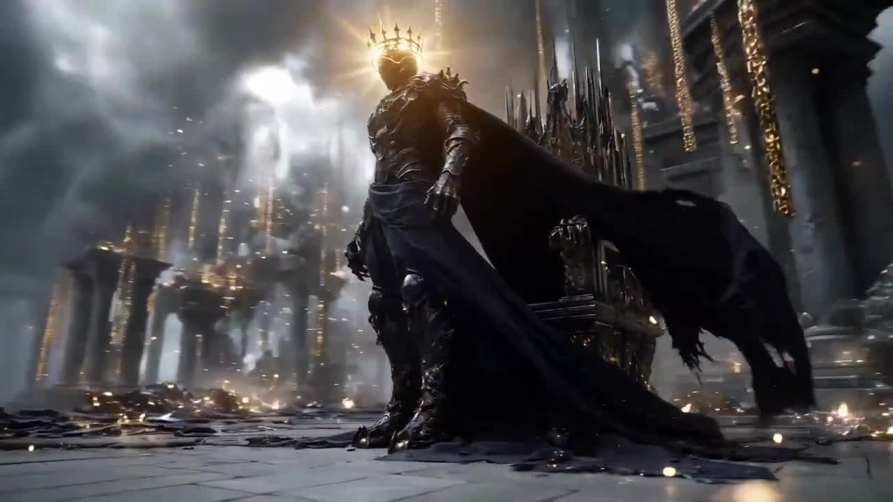 Seedance 2.0 Prompt: Dark Fantasy King on Obsidian Throne