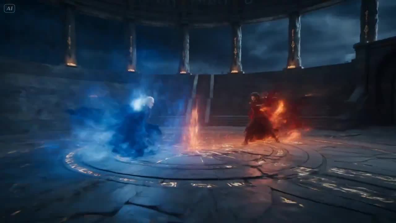 Dark Fantasy Mage Duel - Seedance 2.0 Prompt