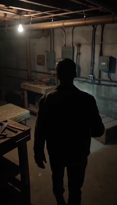 Seedance 2.0 Prompt: Dark Horror Basement Scene with Jump Scare