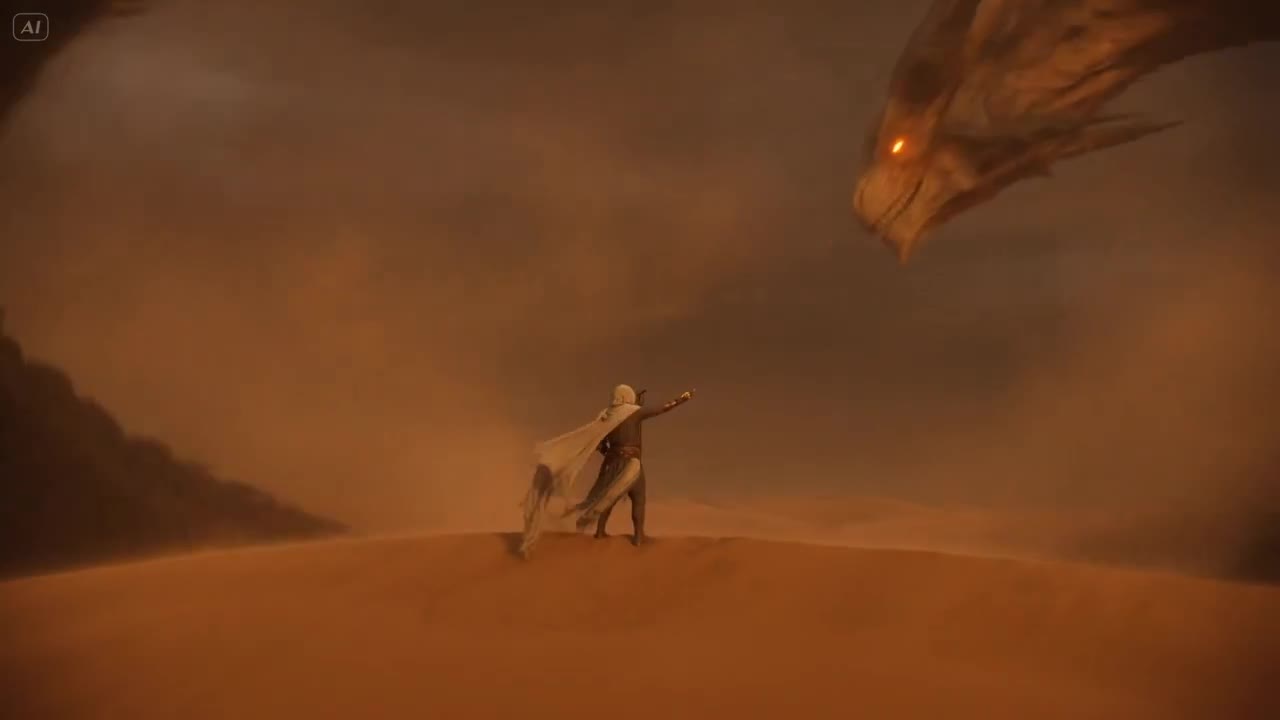 Desert Nomad and Sand Dragon Sequence - Seedance 2.0 Prompt