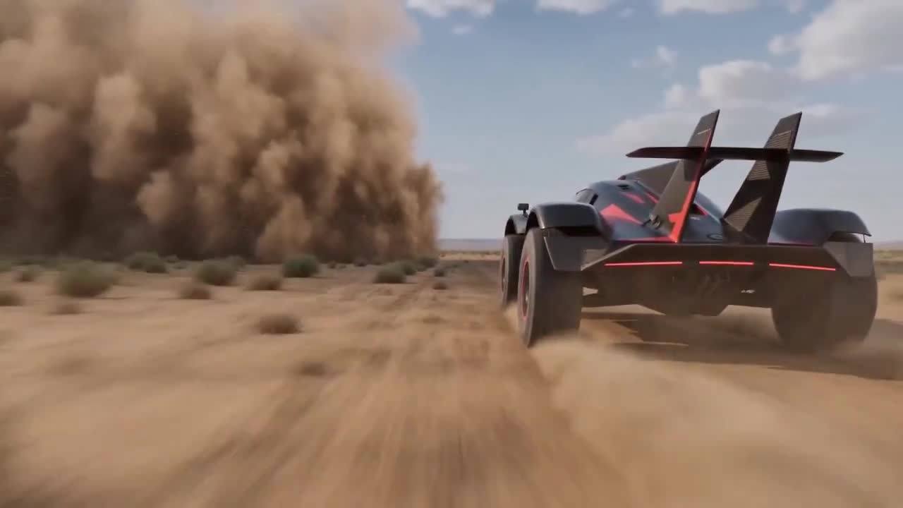 Seedance 2.0 Prompt: Hyper-realistic Desert Truck Race
