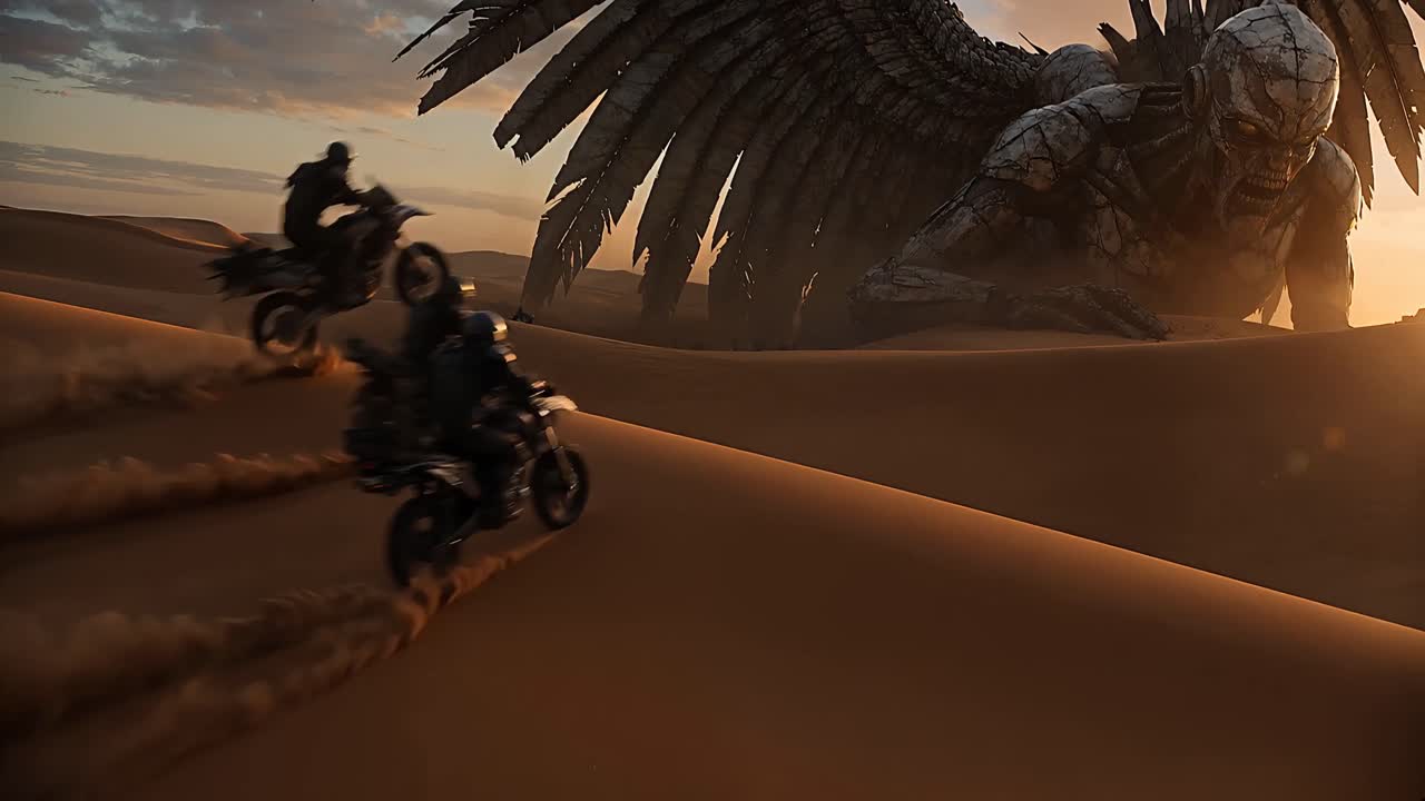 Seedance 2.0 Prompt: Robotic Angel in Desert Wasteland