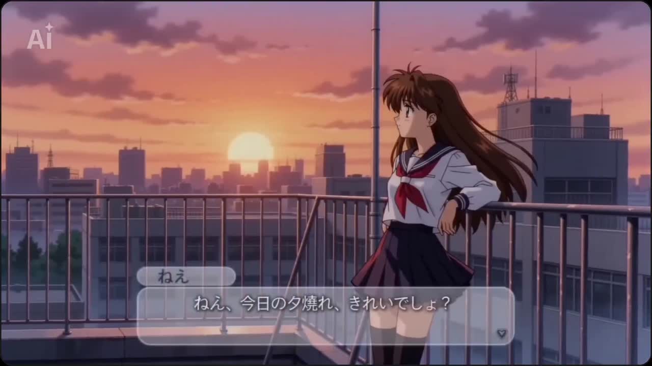 Seedance 2.0 Prompt: Recreating a 90s Japanese Dating Sim Game
