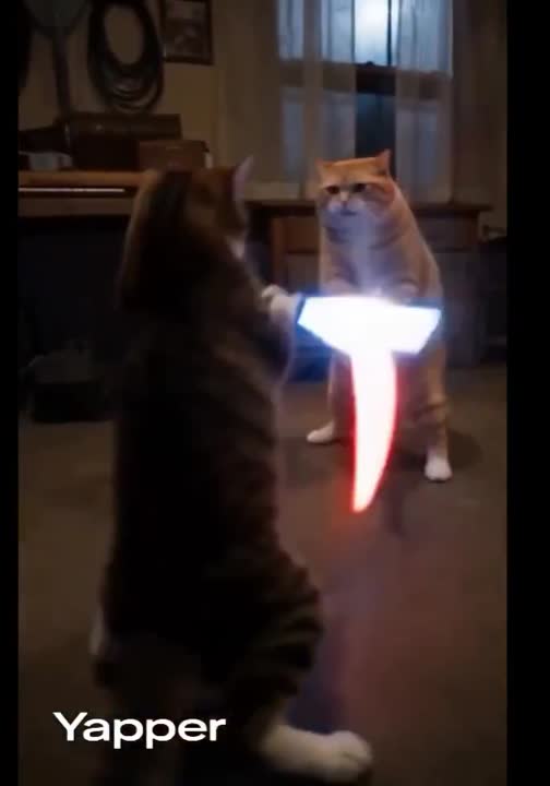 Domestic Cats Lightsaber Duel: Seedance 2.0 Prompt Showcase