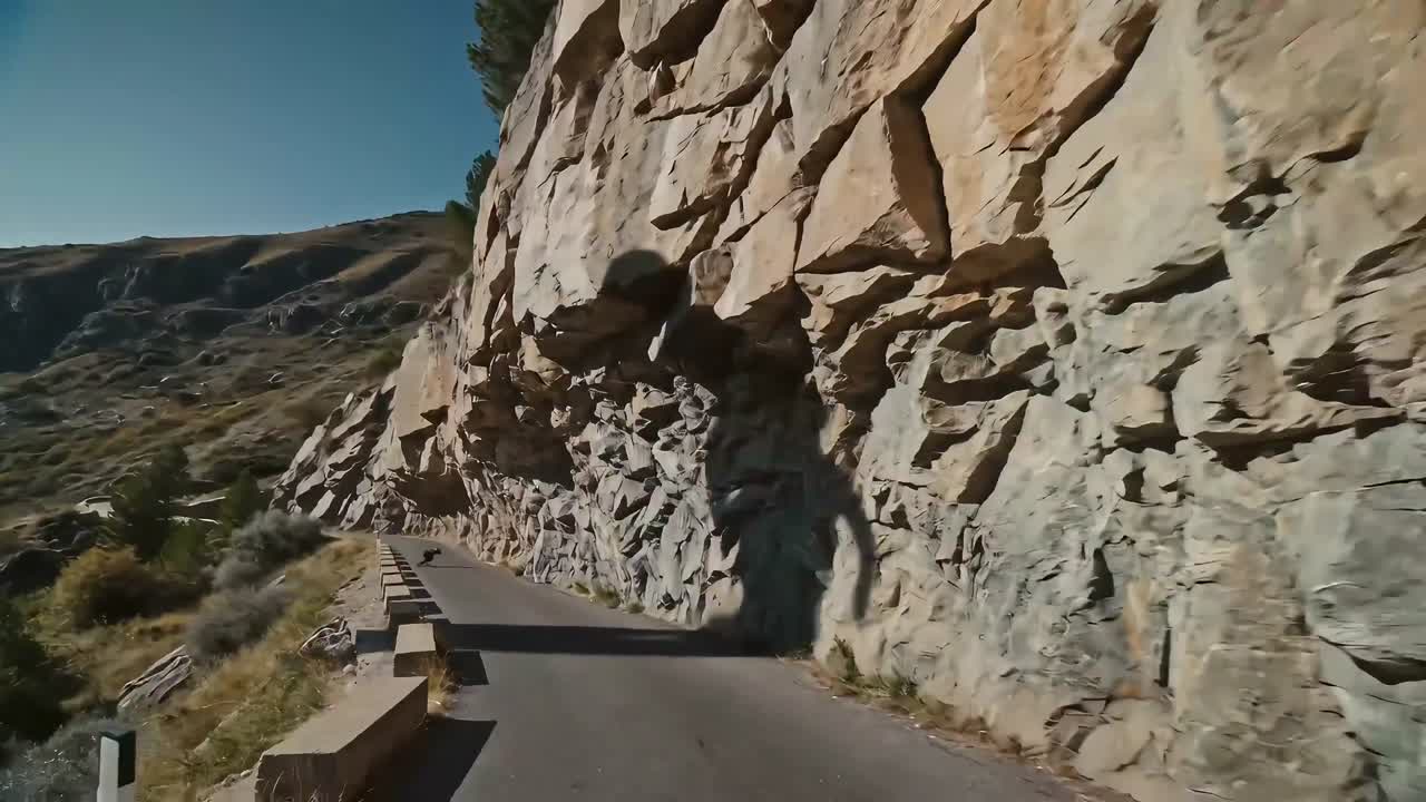 Seedance 2.0 Prompt: Downhill Longboarder Shadow Dance Video