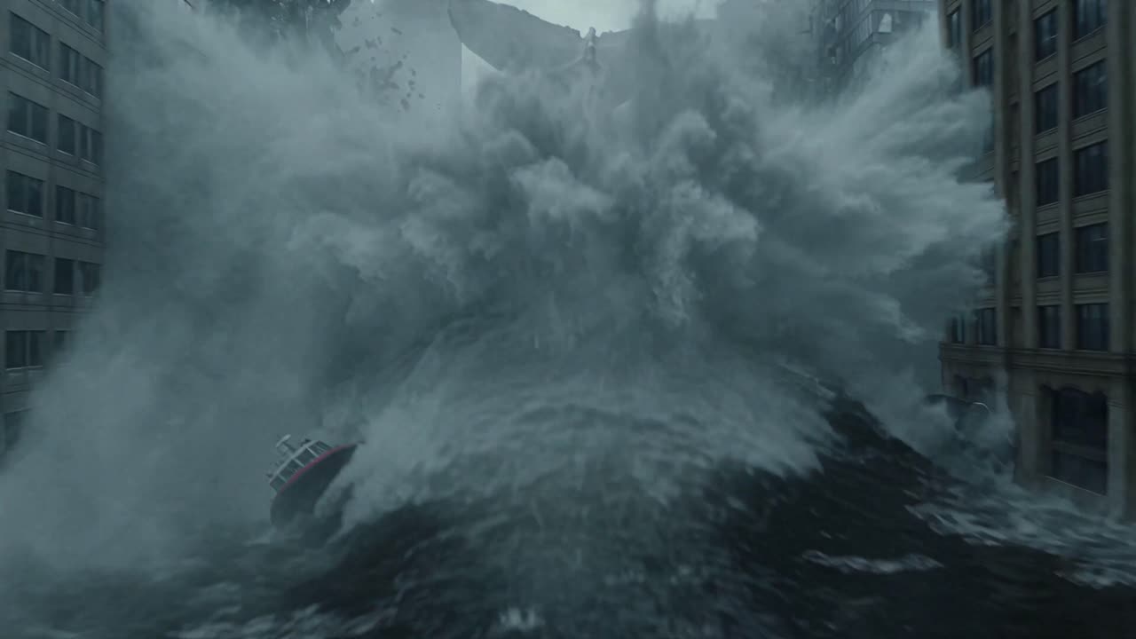 Seedance 2.0 Prompt: Whale Breach in Drowned Megacity