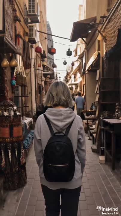 Seedance 2.0 Prompt: Solo Female Travel Vlog in Dubai