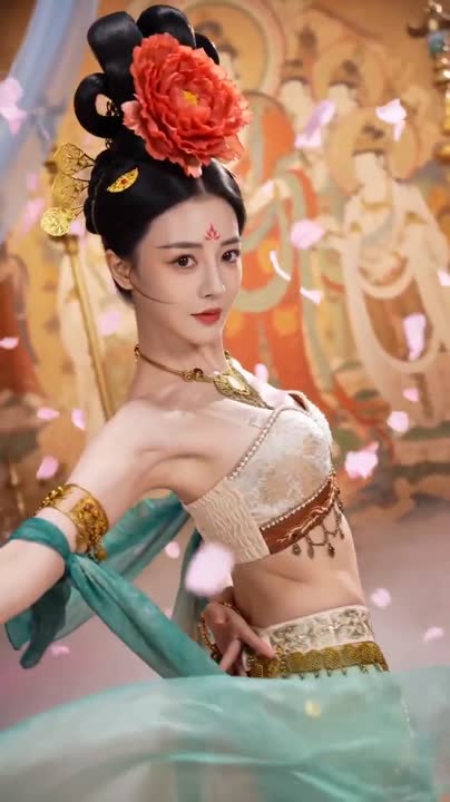 Seedance 2.0 Prompt: Dunhuang Mural Dance Transformation