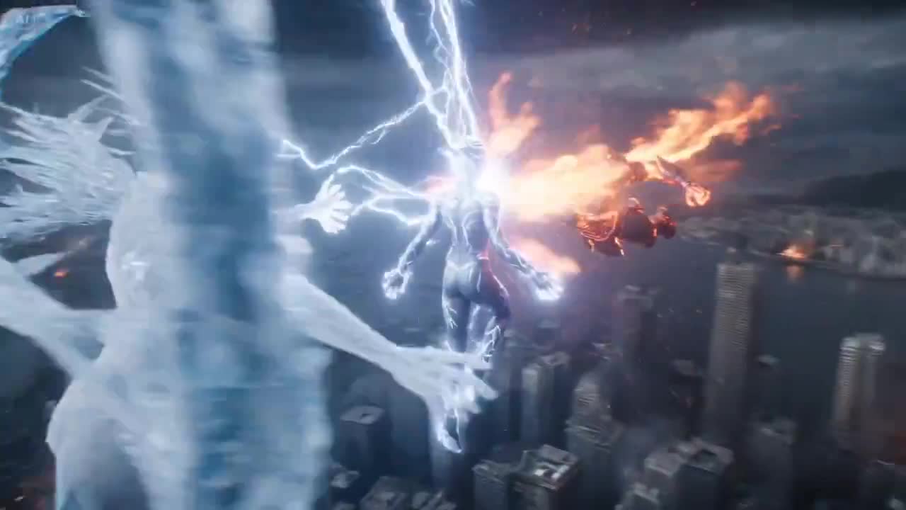 Seedance 2.0 Prompt: Elemental Superheroes Battle Over Shattered City