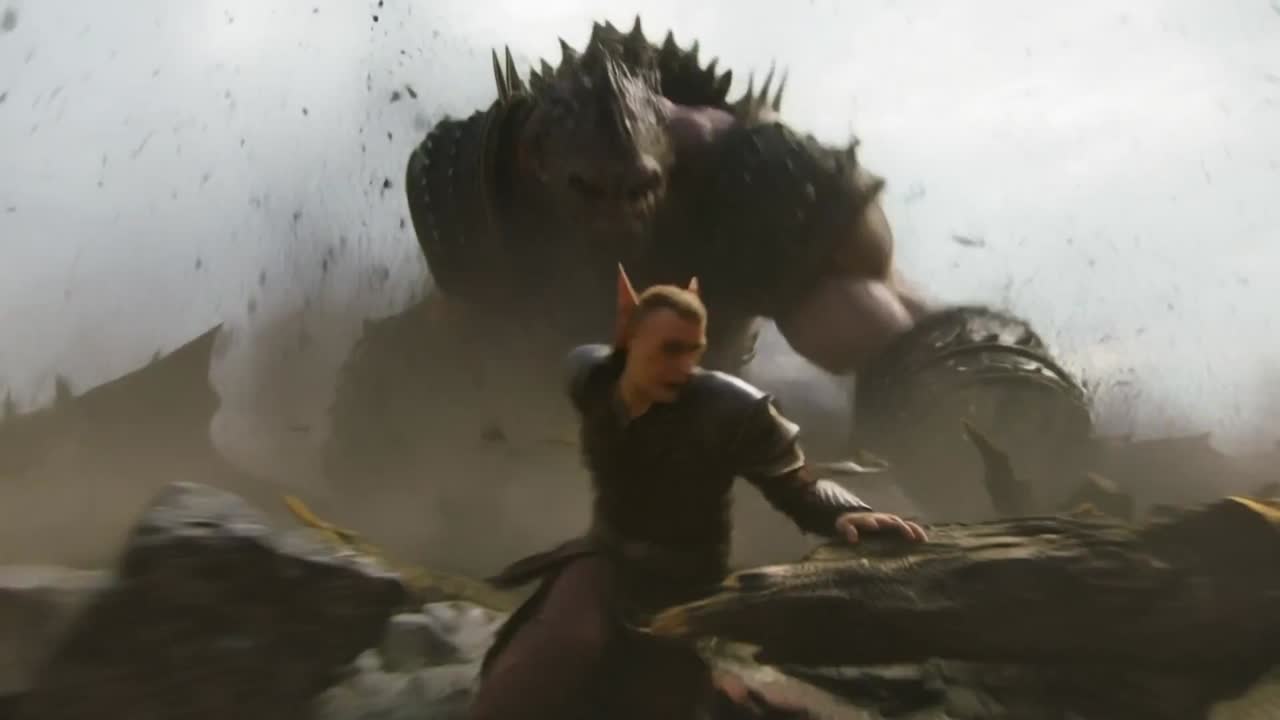 Seedance 2.0 Prompt: Elven Archer vs. Towering Brute Battle