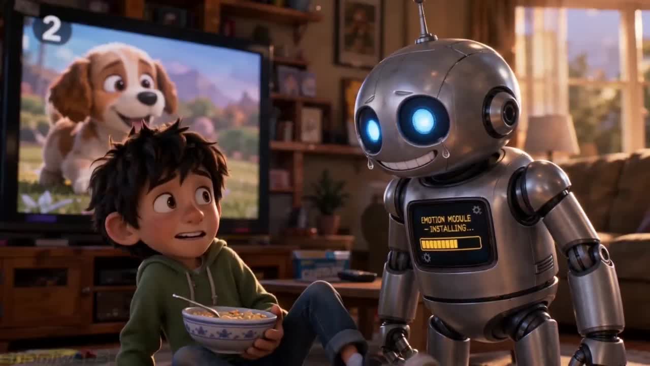 Seedance 2.0 Prompt: Emotional Robot & Boy Animation