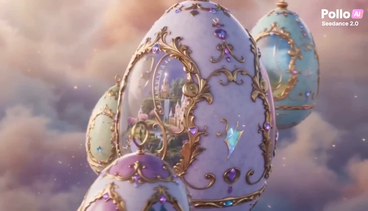 Seedance 2.0 Prompt: Enchanted Fabergé Easter Egg Video