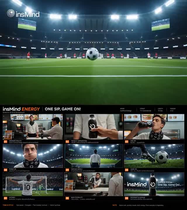 Seedance 2.0 Prompt: Live-Action Energy Drink Commercial