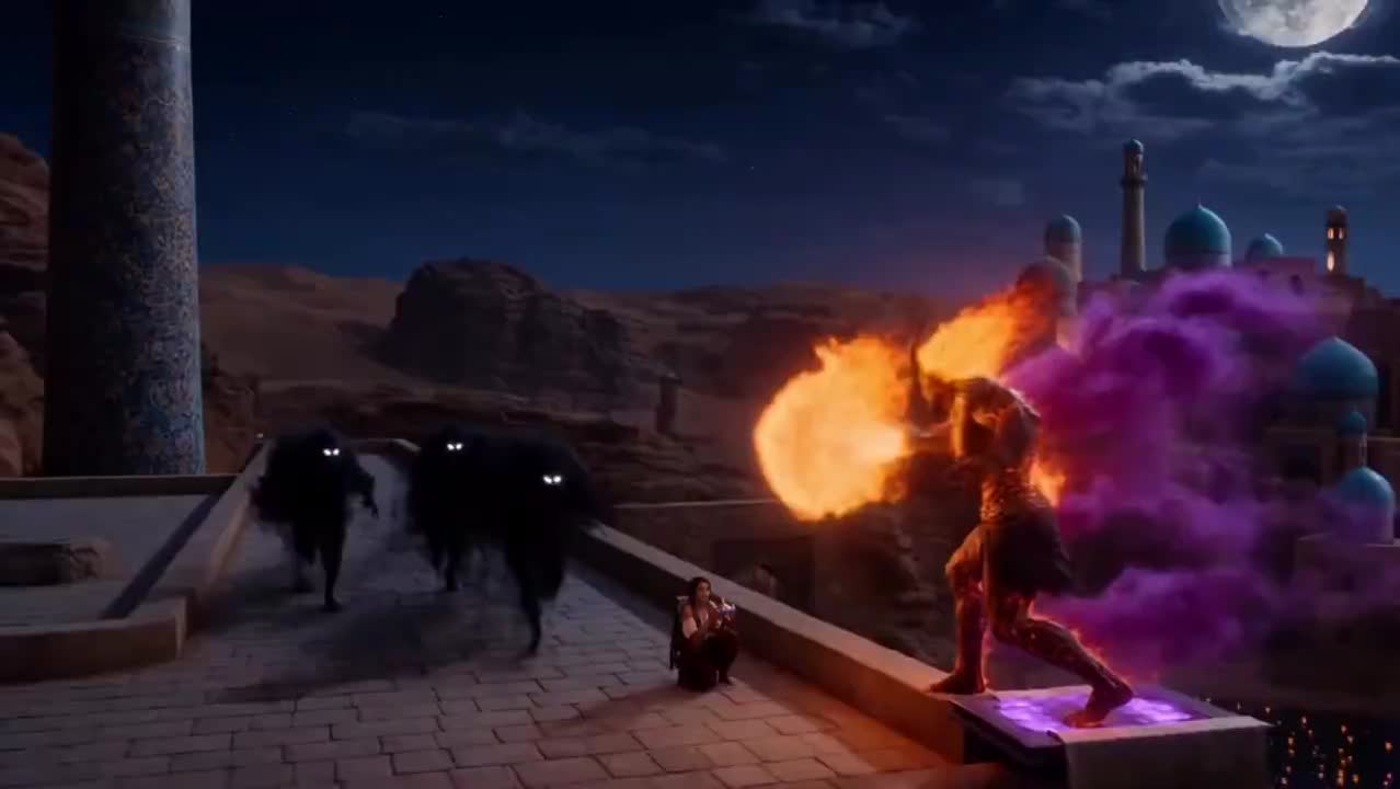 Seedance 2.0 Prompt: Epic Arabian Fire Demon Unleashed