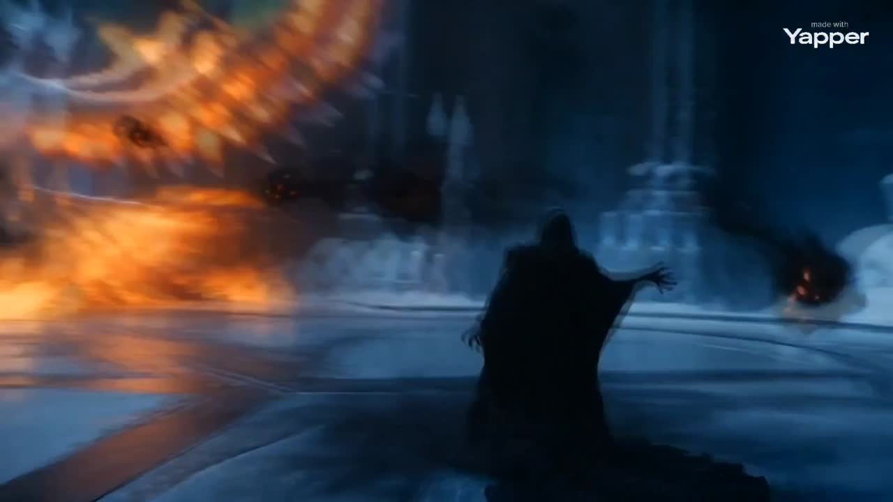 Seedance 2.0 Prompt: Cinematic Shadow Sorcerer vs. Fiery-Ice Phoenix Battle