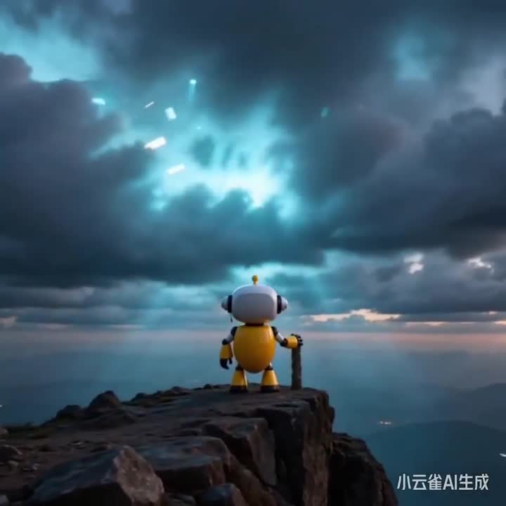 Seedance 2.0 Prompt: Epic Sci-Fi Robot on Mountain Peak