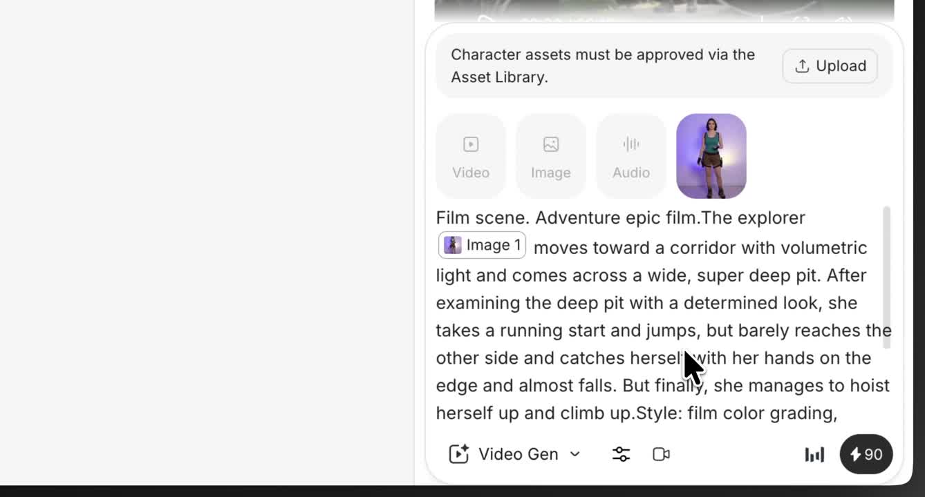 Seedance 2.0 Prompt: Epic Temple Adventure Film Scene