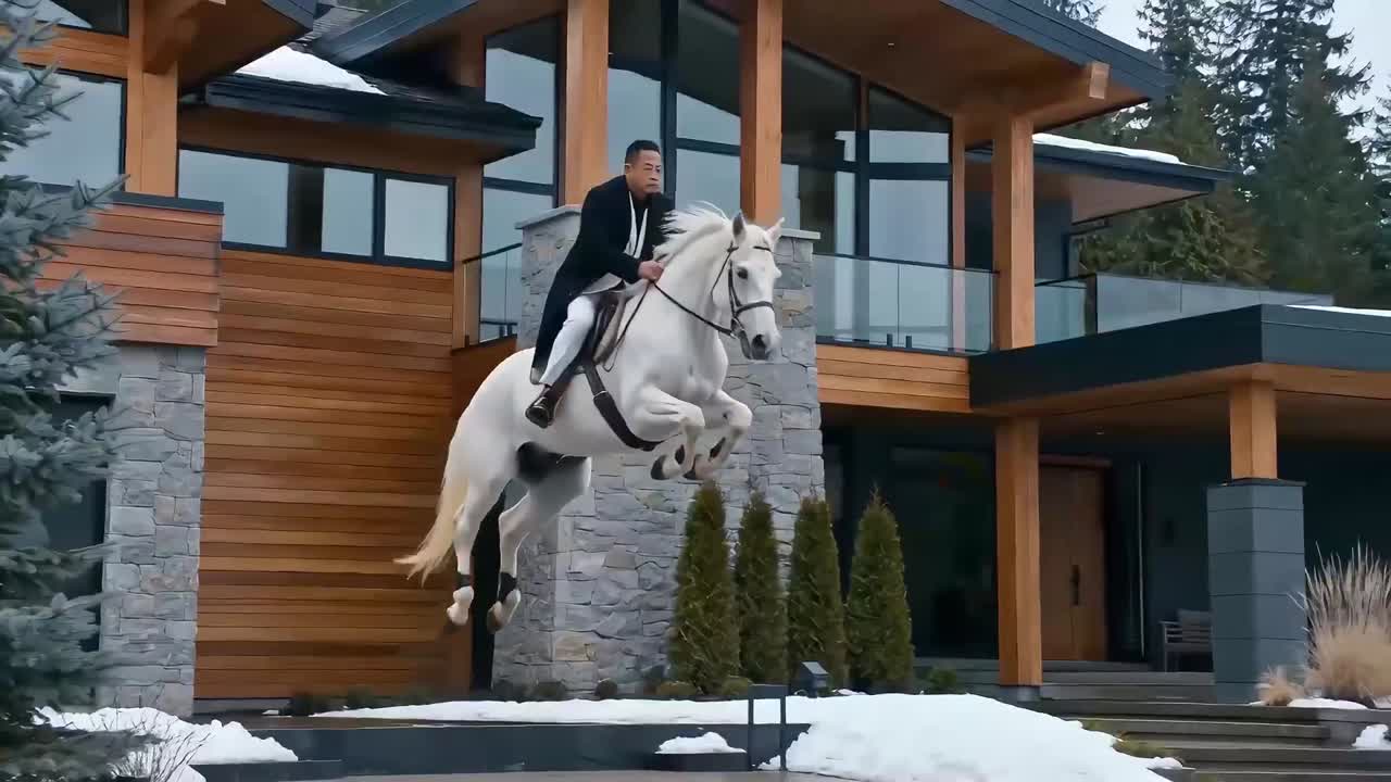Seedance 2.0 Prompt: Equestrian Charge in Vancouver Luxury District