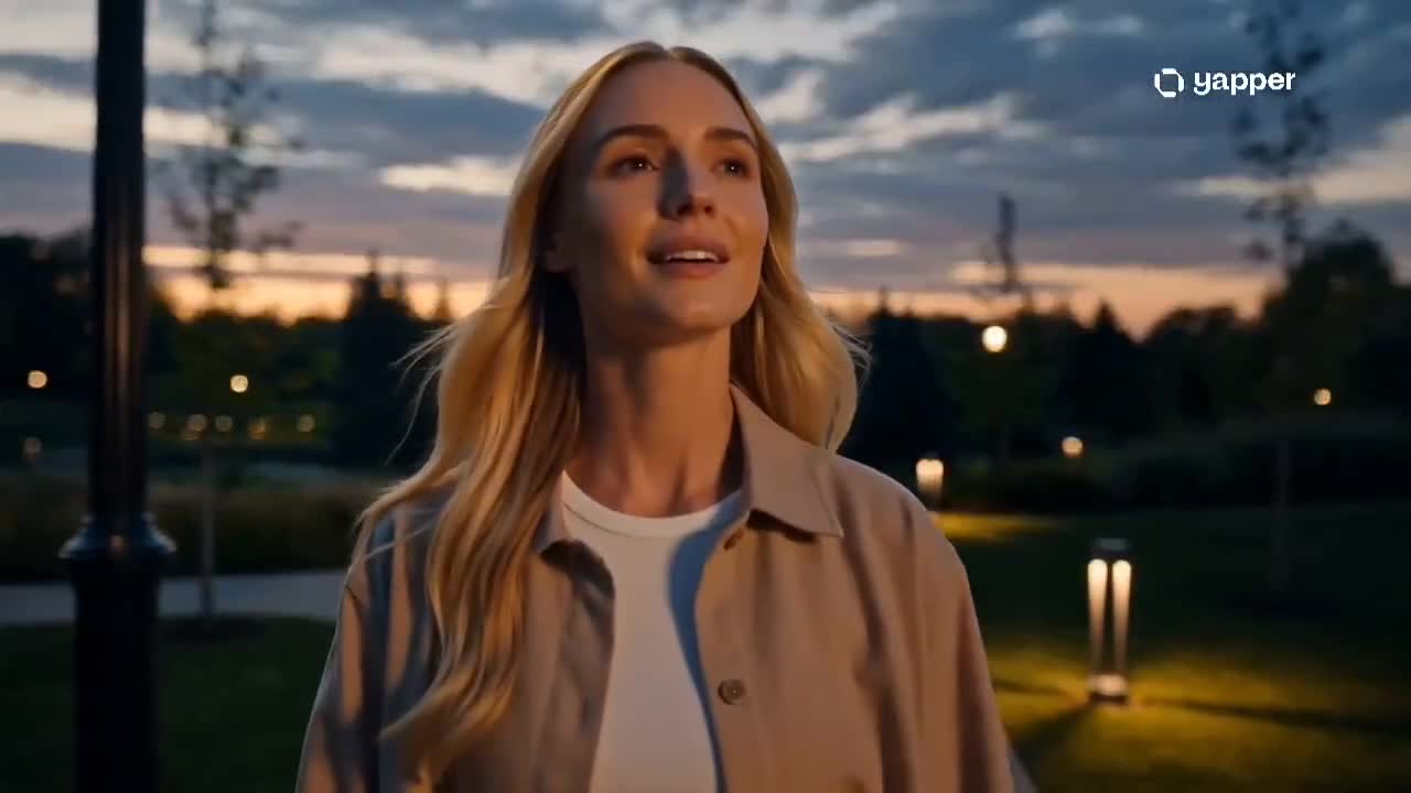 Seedance 2.0 Prompt: Cinematic Park Walk at Sunset