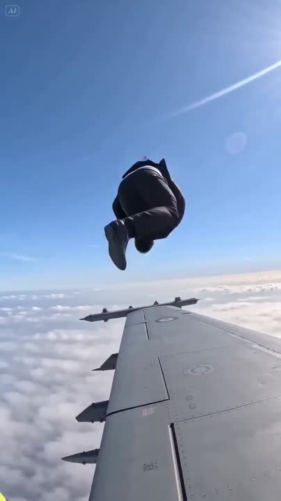 Seedance 2.0 Prompt: F-16 Wing Walking Backflip Video