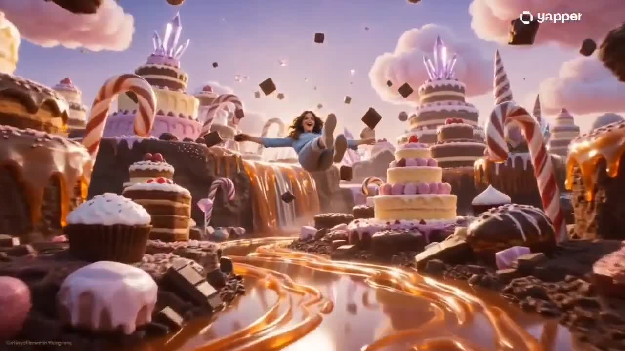 Seedance 2.0 Prompt: Fantasy Dessert Transformation Video