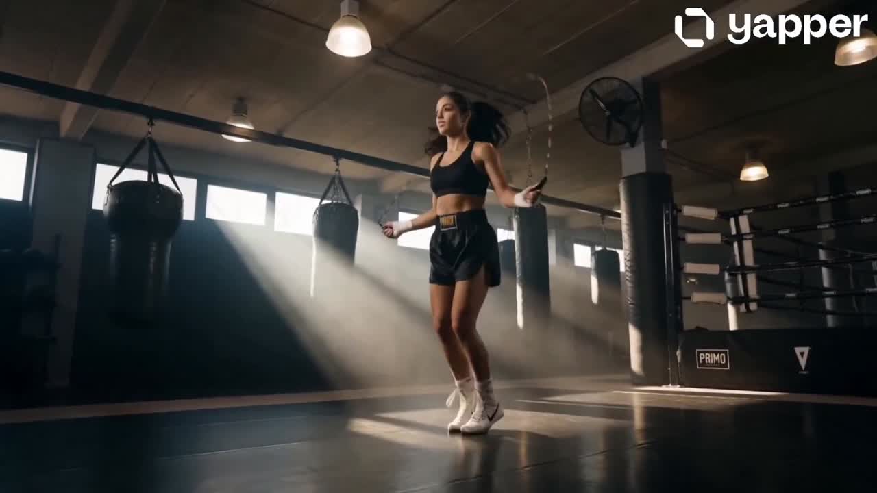 Seedance 2.0 Prompt: Female Boxer Training Montage (Gym)