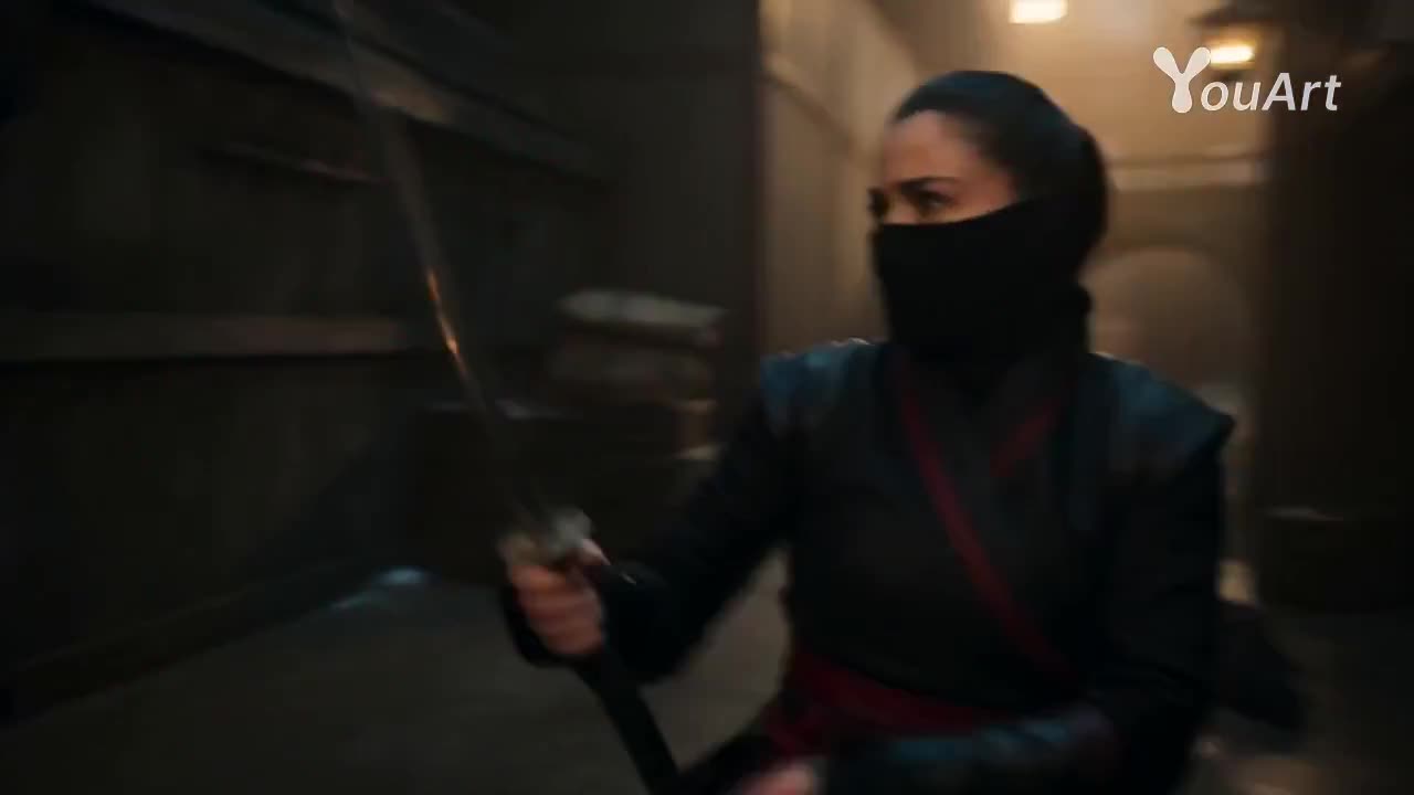 Seedance 2.0 Prompt: Cinematic Female Ninja Sword Fight