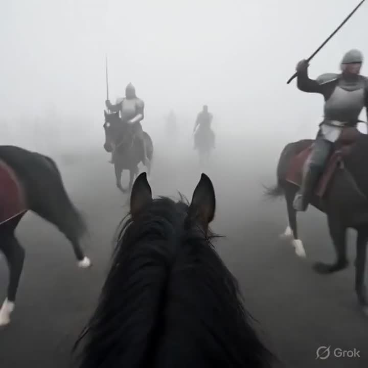 Seedance 2.0 Prompt: First-Person Medieval Horseback Charge