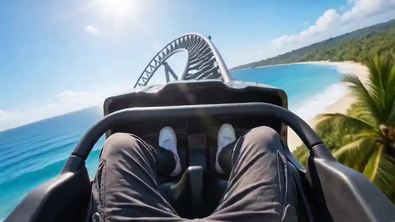 Seedance 2.0 Prompt: First-Person Roller Coaster Video