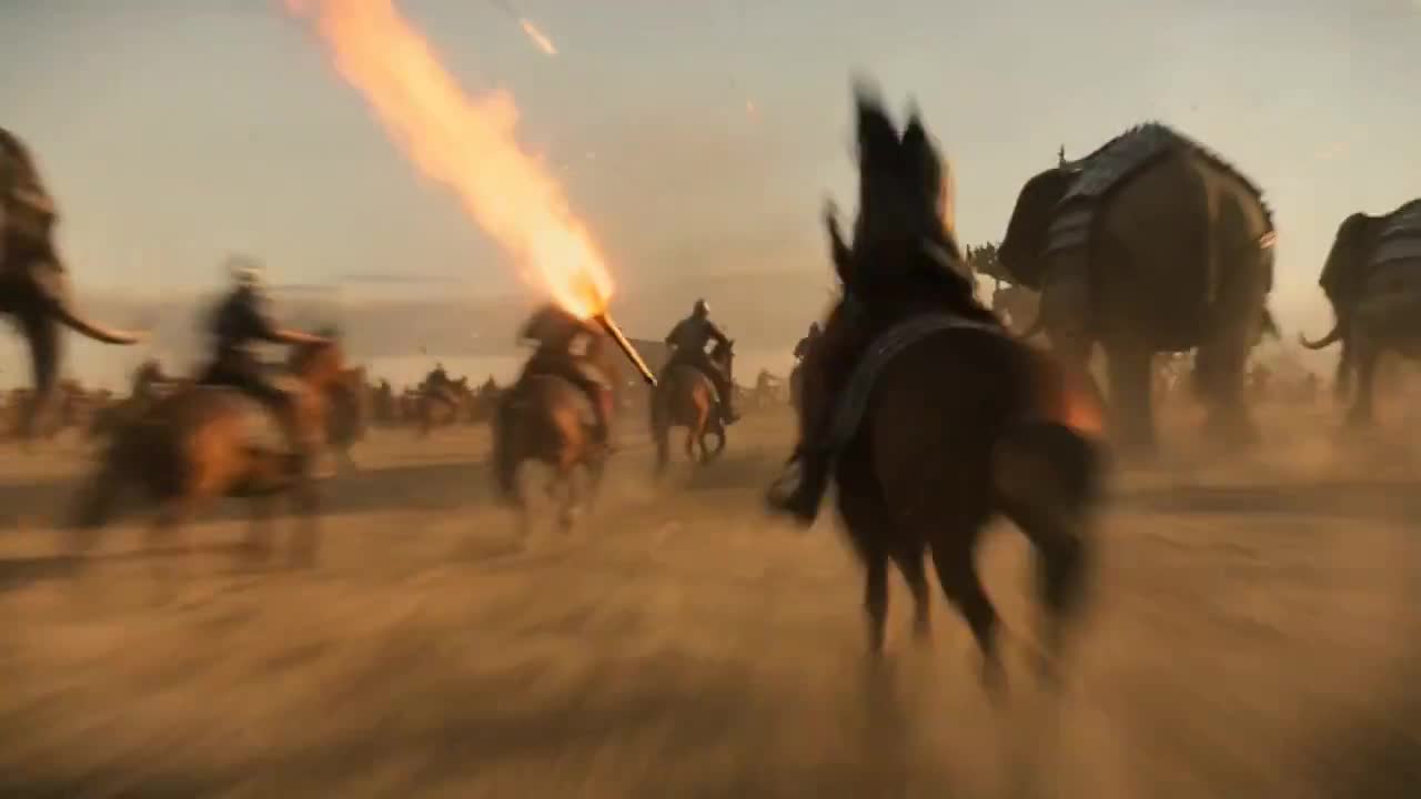 Seedance 2.0 Prompt: Flaming Arrow Battle Camera Shot