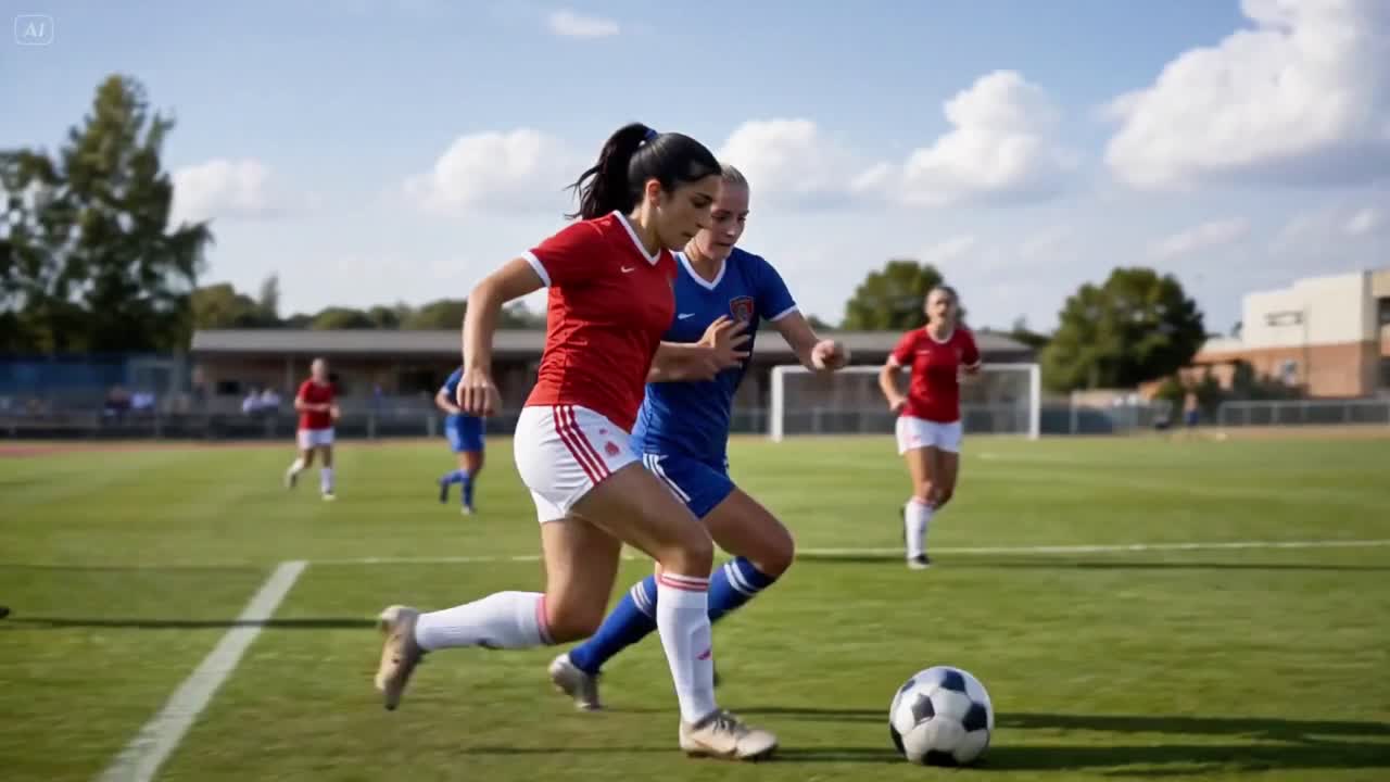 Seedance 2.0 Prompt: Girls' Football Match Storyboard & Video
