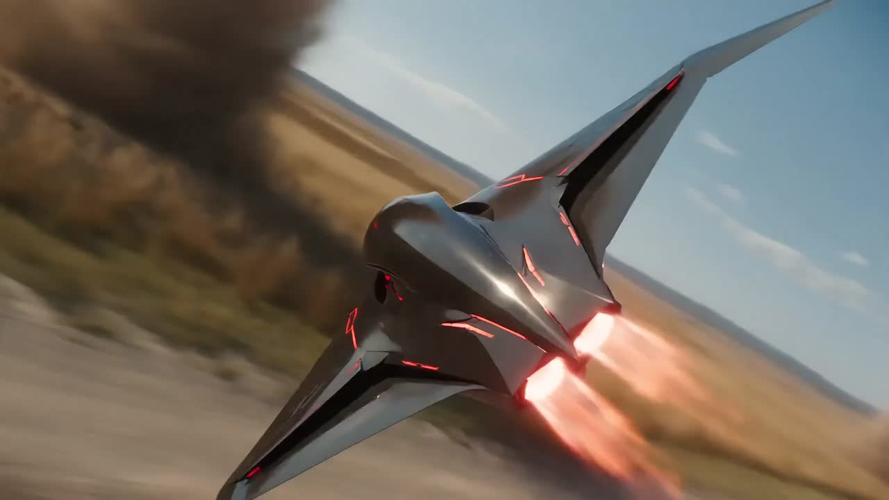 Seedance 2.0 Prompt: Futuristic Hovercraft Savanna Chase Video